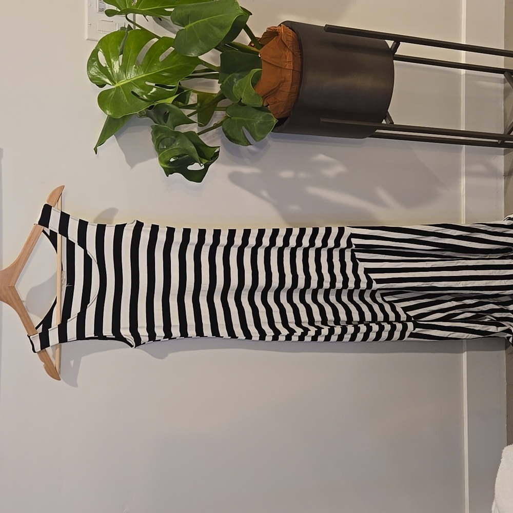 Striped Maxi with flare bottom
